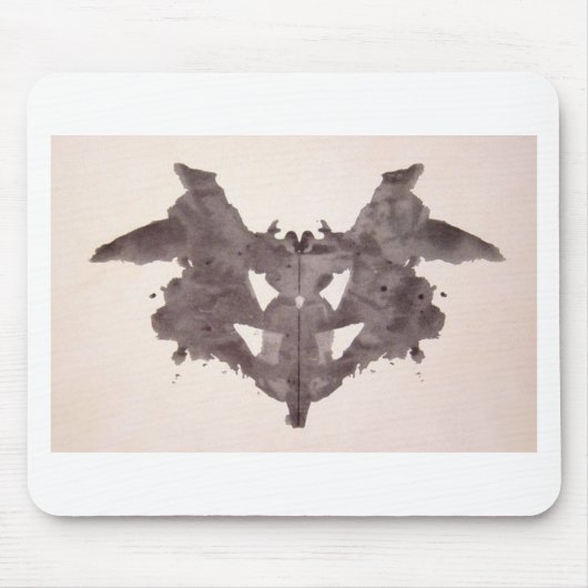 De Rorschach Test Ink Blots Bord 1 Bat, Moth Muismat (Voorkant)