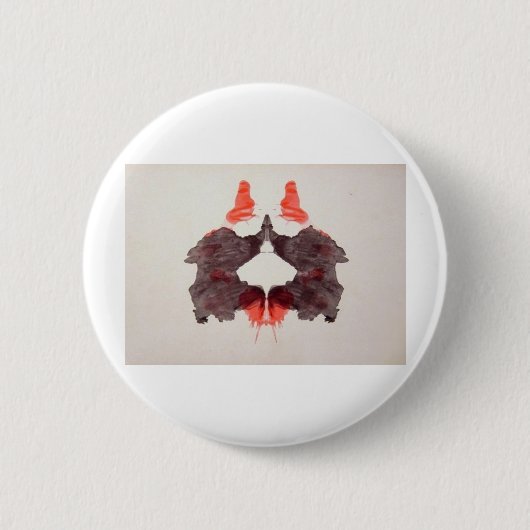 De Rorschach Test Ink Blots Bord 2 Ronde Button 5,7 Cm (Voorkant)