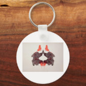 De Rorschach Test Ink Blots Bord 2 Twee Humans Sleutelhanger (Voorkant)