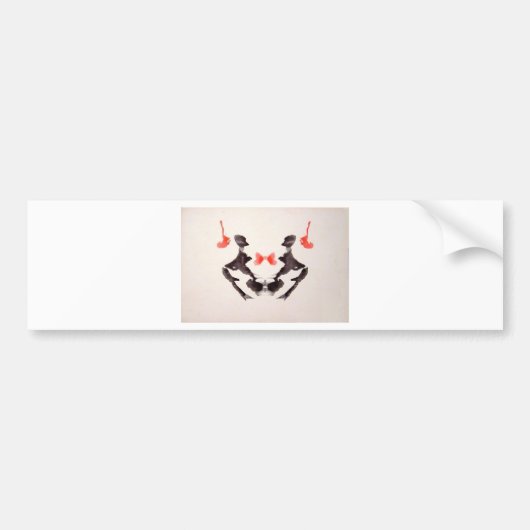 De Rorschach Test Ink Blots Bord 3 Bumpersticker (Voorkant)