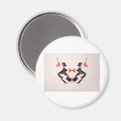 De Rorschach Test Ink Blots Bord 3 Twee Mensen Magneet (Voorkant / Achterkant)