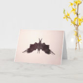 De Rorschach Test Ink Blots Bord 5 Bat Moth Kaart (Gele Bloem)