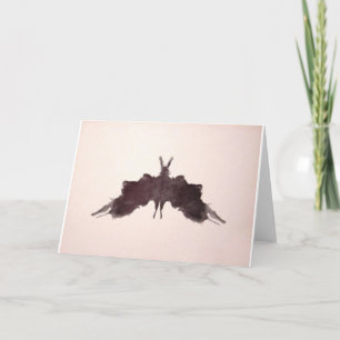 De Rorschach Test Ink Blots Bord 5 Bat Moth Kaart