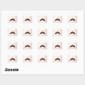 De Rorschach Test Ink Blots Bord 5 vleermuismot Ronde Sticker (Vel)