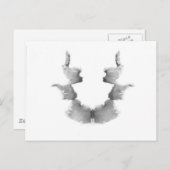 De Rorschach Test Ink Blots Bord 7 koppen Briefkaart (Voorkant / Achterkant)