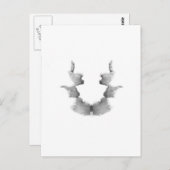 De Rorschach Test Ink Blots Bord 7 koppen Briefkaart (Voorkant / Achterkant)