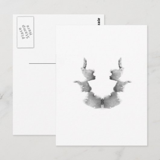 De Rorschach Test Ink Blots Bord 7 koppen Briefkaart (Voorkant / Achterkant)