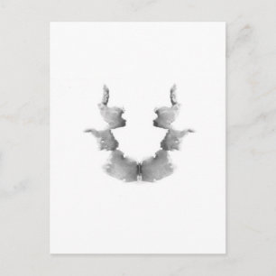 De Rorschach Test Ink Blots Bord 7 koppen Briefkaart