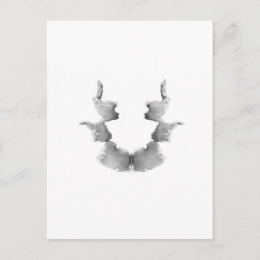 De Rorschach Test Ink Blots Bord 7 koppen Briefkaart (Voorkant)
