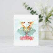 De Rorschach Test Ink Blots Bord 9 Humaan Briefkaart (Staand voorkant)