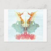 De Rorschach Test Ink Blots Bord 9 Humaan Briefkaart (Voorkant)