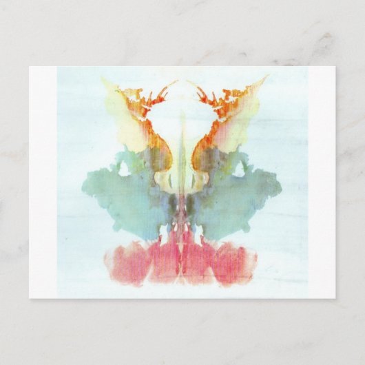 De Rorschach Test Ink Blots Bord 9 Humaan Briefkaart (Voorkant)