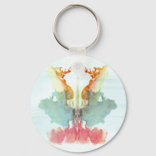 De Rorschach Test Ink Blots Bord 9 Humaan Sleutelhanger