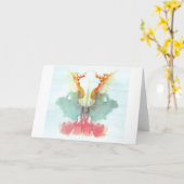 De Rorschach Test Ink Blots Bord 9 Human Kaart (Gele Bloem)