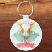De Rorschach Test Ink Blots Bord 9 Human Sleutelhanger (Voorkant)