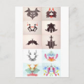 De Rorschach-testinkt blots alle 10 Borden 1-10 Briefkaart (Voorkant)