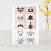 De Rorschach-testinkt blots alle 10 Borden 1-10 Kaart (Gele Bloem)