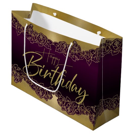 de rosas para cumple groot cadeauzakje (Voorkant Gekanteld)