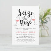 De Rosé Wine Tasting Party Kaart (Staand voorkant)