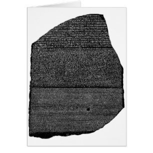 De Rosetta Stone Egyptian Granodiorite Stele