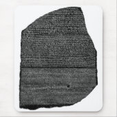 De Rosetta Stone Egyptian Granodiorite Stele Muismat (Voorkant)