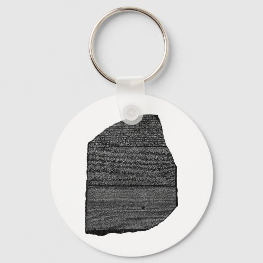 De Rosetta Stone Egyptian Granodiorite Stele Sleutelhanger (Voorkant)