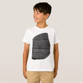 De Rosetta Stone Egyptian Granodiorite Stele T-shirt (Voorkant volledig)