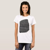 De Rosetta Stone Egyptian Granodiorite Stele T-shirt (Voorkant volledig)