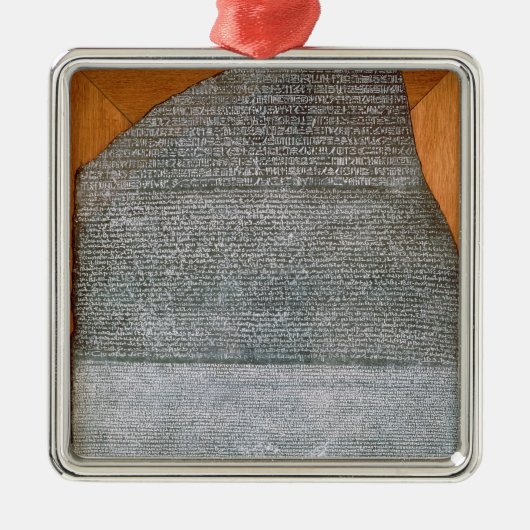 De Rosetta Stone, van Fort St. Julien, Metalen Ornament (Voorkant)