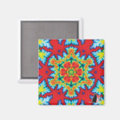 De Rosey Kaleidoscoop Magneet (Voorkant / Achterkant)