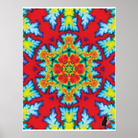 De Rosey Kinetic Collage Kaleidoscoop Poster (Voorkant)