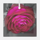 De Rosy Camellia Glas Ornament (Voorkant)