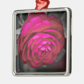 De Rosy Camellia Metalen Ornament (Links)
