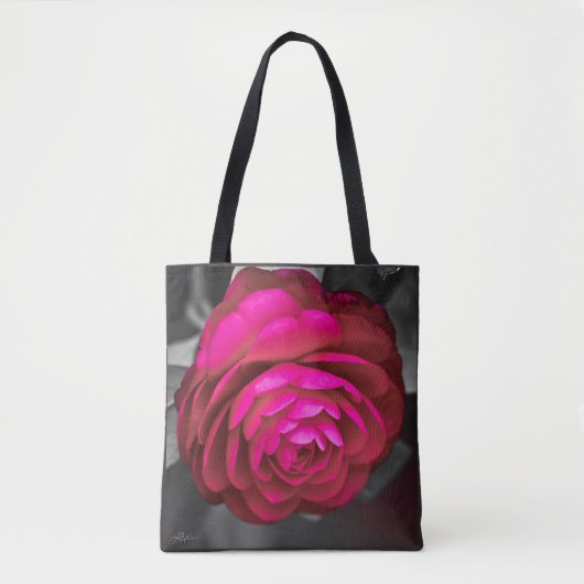 De Rosy Camellia Tote Bag (Voorkant)