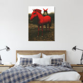 De Rot Reiter Canvas Afdruk (Insitu (Slaapkamer))
