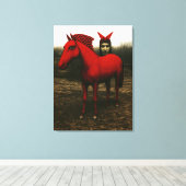 De Rot Reiter Canvas Afdruk (Insitu (Houten vloer))