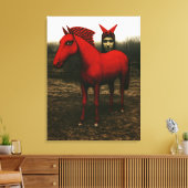 De Rot Reiter Canvas Afdruk (Insitu (Woonkamer))