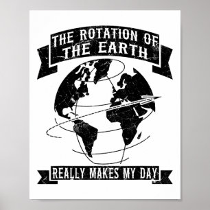De rotatie van de aarde maakt echt mijn dag1 poster