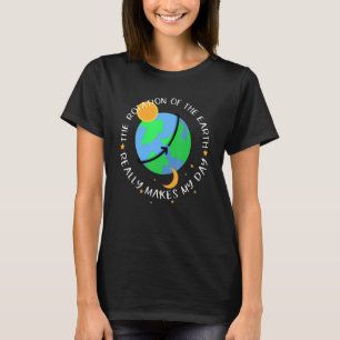 De rotatie van de aarde maakt mijn dag echt tot sp t-shirt