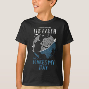 De rotatie van de aarde maakt mijn dagplan echt t-shirt