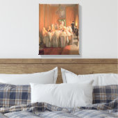 De Rothschild-familie in Prayer Canvas Afdruk (Insitu (Slaapkamer))