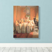 De Rothschild-familie in Prayer Canvas Afdruk (Insitu (Houten vloer))