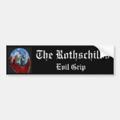 De Rothschilds kwaadaardige grip Bumpersticker (Voorkant)