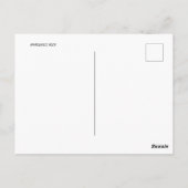 De rots Cyprus van Cyprus Aphrodite Briefkaart (Achterkant)