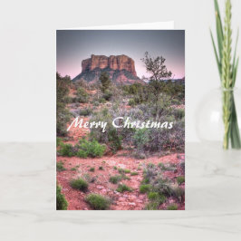 De rots Sedona, Arizona, Vrolijke Kerstmis van de Feestdagen Kaart