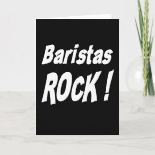 De Rots van Baristas! Wenskaart Kaart