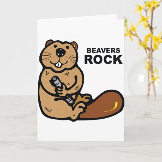 De Rots van bevers Kaart (Gele Bloem)