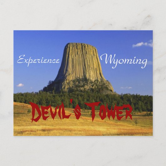 De Rots van de duivel, het Briefkaart van Wyoming (Voorkant)