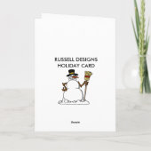 de rots van de kenwijsjeklok feestdagen kaart (Achterkant)