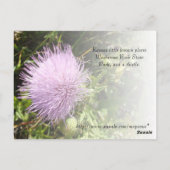De Rots van de paddestoel Briefkaart (Achterkant)